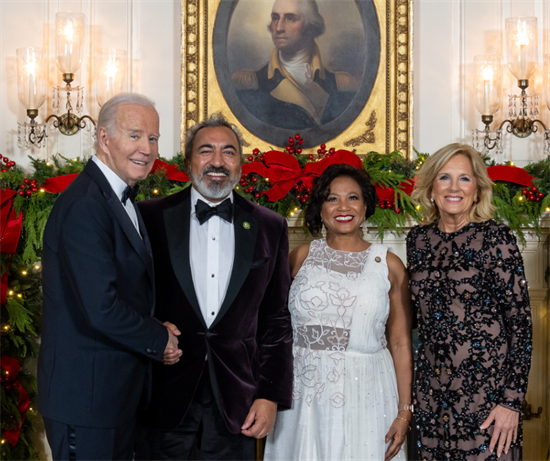 My wife Janine and I with President Biden and First Lady Jill Biden