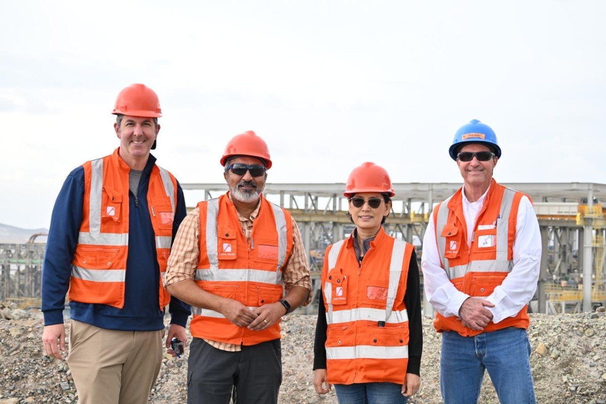 Photo of Reps. Bera, Kim, and Olszewski touring mine during CODEL.